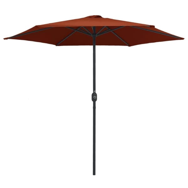 vidaXL Trädgårdsparasoll med aluminiumstång 270x246 cm terrakotta