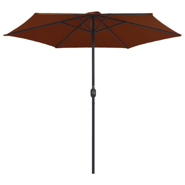 vidaXL Trädgårdsparasoll med aluminiumstång 270x246 cm terrakotta