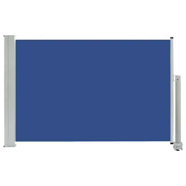vidaXL Sisäänvedettävä terassin sivumarkiisi 60x300 cm sininen