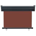 Miniatyrbilde 4 av 10: vidaXL Sidemarkise for balkong 100x250 cm brun