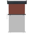 Miniatyrbilde 5 av 10: vidaXL Sidemarkise for balkong 100x250 cm brun