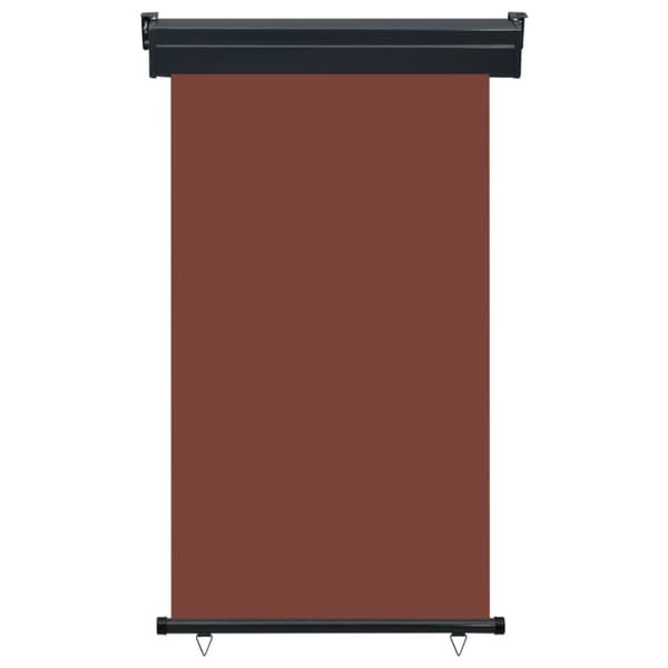 vidaXL Sidemarkise for balkong 100x250 cm brun