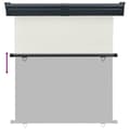 Miniatyrbilde 5 av 10: vidaXL Sidemarkise for balkong 170x250 cm kremhvit