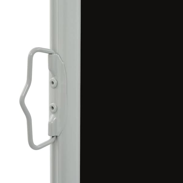 vidaXL sammenrullelig sidemarkise 80x300 cm sort