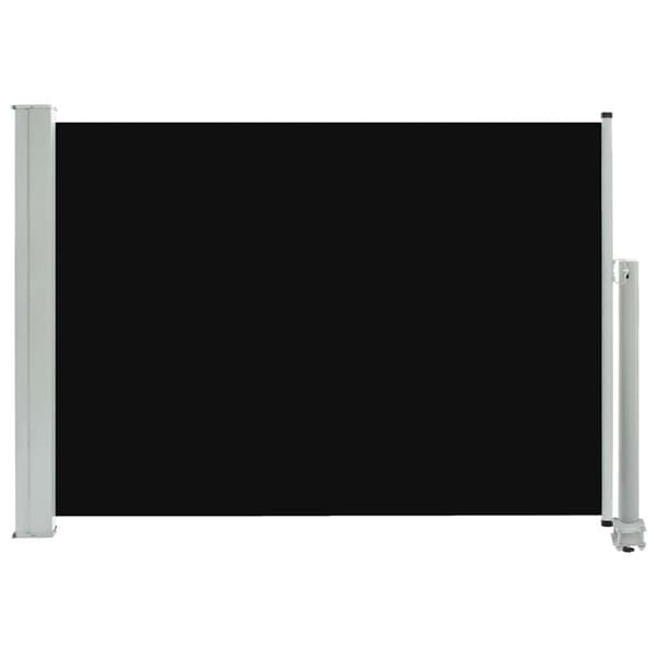 vidaXL sammenrullelig sidemarkise 80x300 cm sort