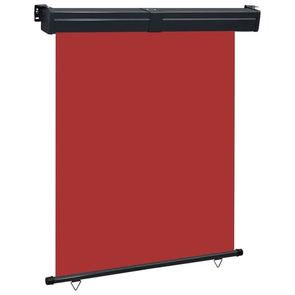 vidaXL Parvekkeen sivumarkiisi 145x250 cm punainen
