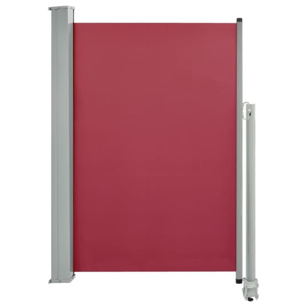 vidaXL Uttrekkbar sidemarkise 120x300 cm rød