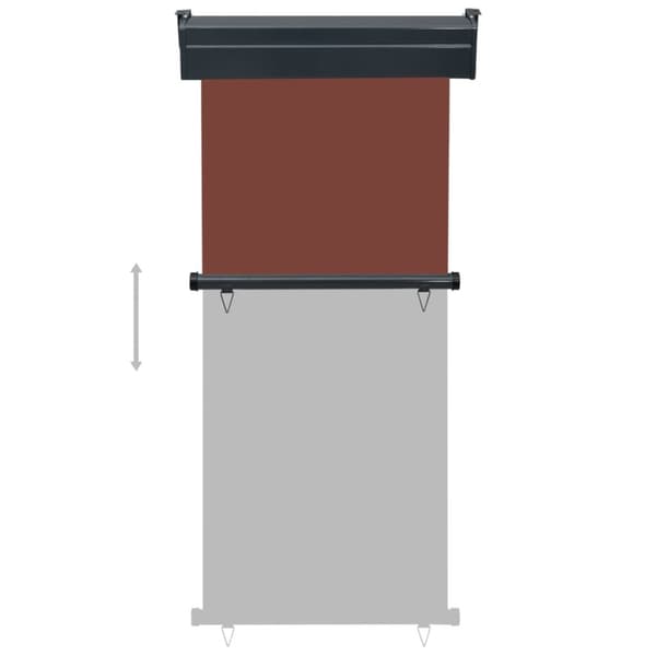 vidaXL Balkongmarkis 85x250 cm brun
