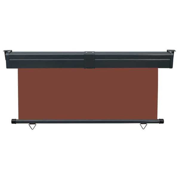 vidaXL Sidemarkise for balkong 170x250 cm brun