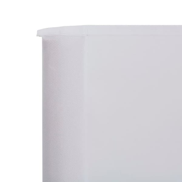 vidaXL Vindskjerm 3 paneler stoff 400x80 cm sandhvit