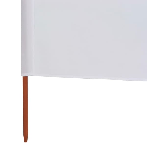 vidaXL 3-panels læsejl 400x80 cm stof sandhvid