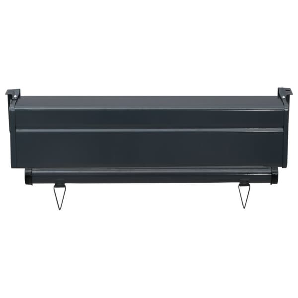 vidaXL Sidemarkise for balkong 65x250 cm svart