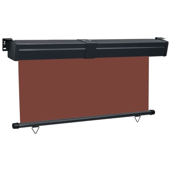 vidaXL Sidemarkise for balkong 165x250 cm brun