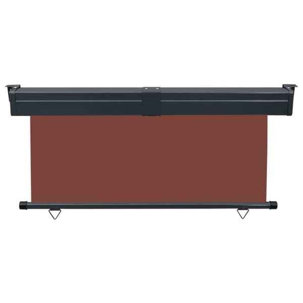 vidaXL Sidemarkise for balkong 165x250 cm brun
