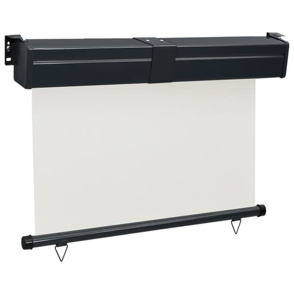 vidaXL Sidemarkise for balkong 125x250 cm kremhvit