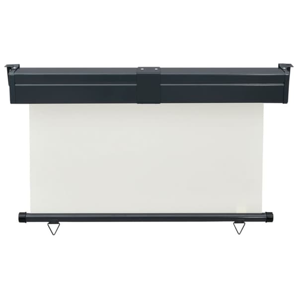 vidaXL Sidemarkise for balkong 125x250 cm kremhvit