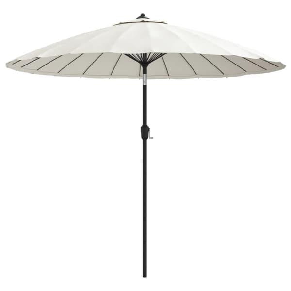 vidaXL Aurinkovarjo alumiinitanko 270 cm hiekanvalkoinen
