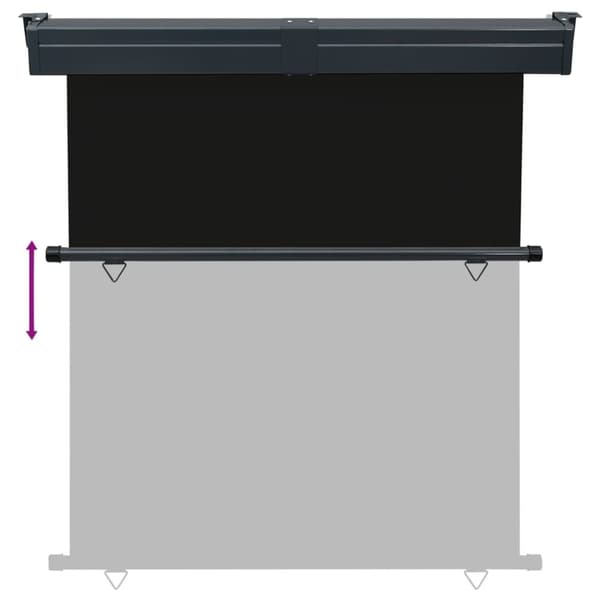 vidaXL Balkongmarkis 175x250 cm svart