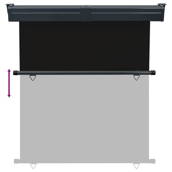 vidaXL Balkongmarkis 175x250 cm svart