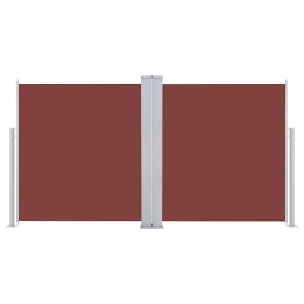 vidaXL sammenrullelig sidemarkise 120 x 600 cm brun