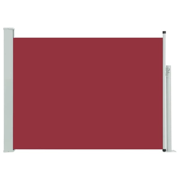 vidaXL Uttrekkbar sidemarkise 100x500 cm rød