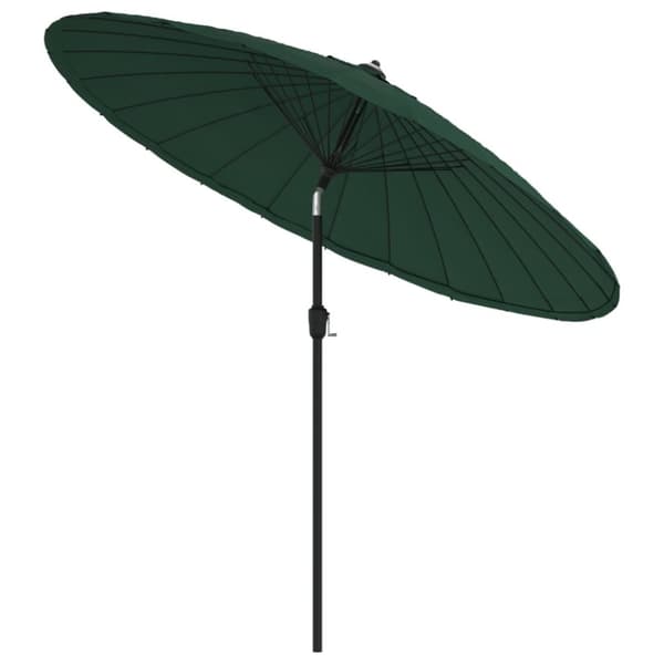 vidaXL Aurinkovarjo alumiinitanko 270 cm vihreä