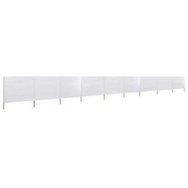 vidaXL Vindskydd 9 paneler tyg 1200x120 cm sandvit