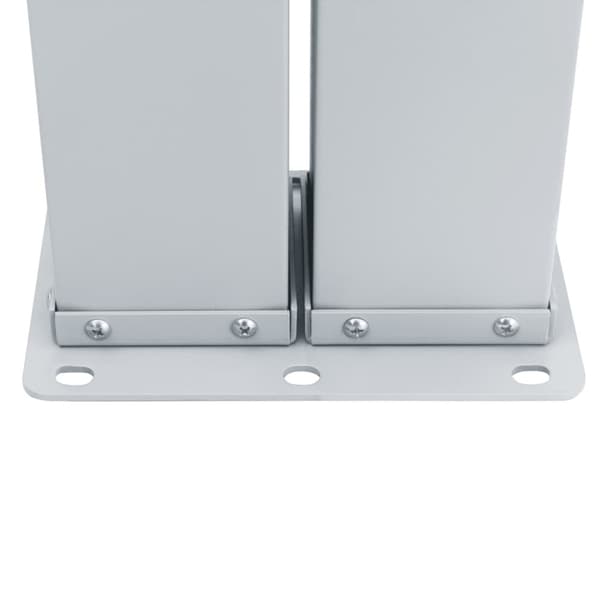 vidaXL Uttrekkbar sidemarkise 120x600 cm kremhvit