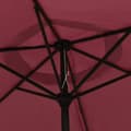 Miniatyrbilde 5 av 8: vidaXL Parasoll burgunder 200x224 cm aluminium