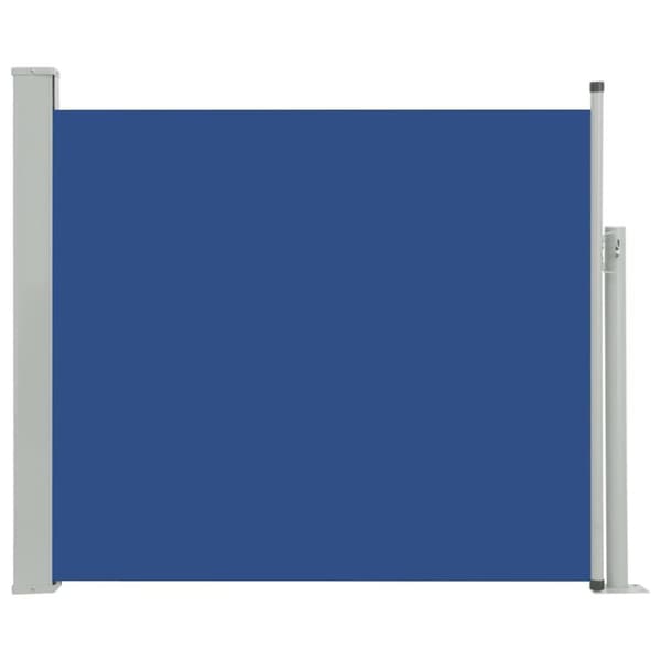 vidaXL Infällbar sidomarkis 100x300 cm blå