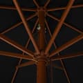 Miniatyrbillede 4 af 5: vidaXL udendørs parasol med træstang 330 cm sort