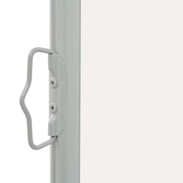 vidaXL Infällbar sidomarkis 60x300 cm gräddvit
