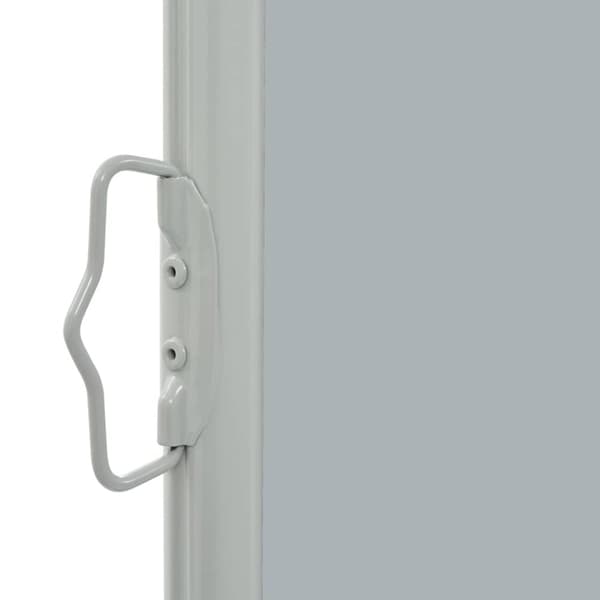 vidaXL sammenrullelig sidemarkise til terrassen 60 x 300 cm grå