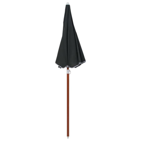 vidaXL parasol med stålstang 180 cm antracitgrå
