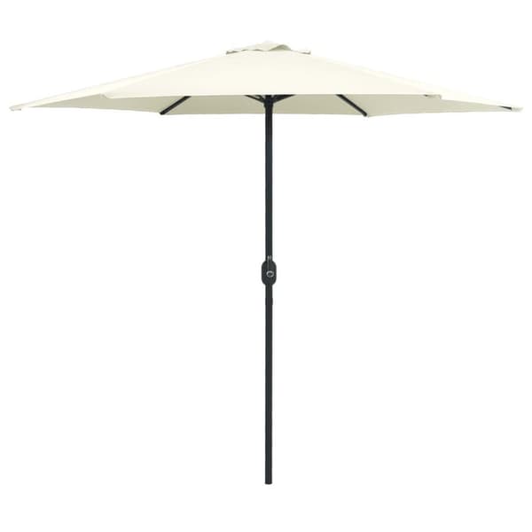 vidaXL Aurinkovarjo alumiinitolpalla 270x246 cm hiekanvalkoinen