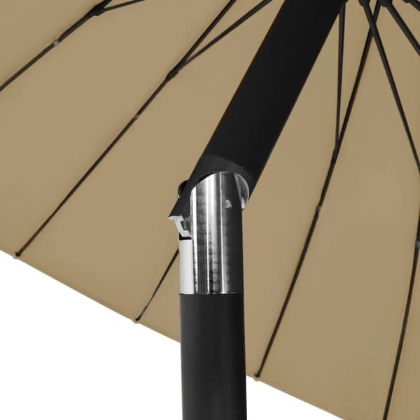 vidaXL Parasoll med aluminiumsstang 270 cm gråbrun