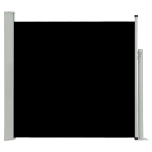 vidaXL Uttrekkbar sidemarkise 170x300 cm svart