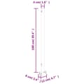 Miniatyrbilde 11 av 11: vidaXL Uttrekkbar sidemarkise 160x300 cm blå