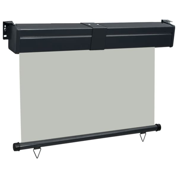 vidaXL sidemarkise til altan 120x250 cm grå
