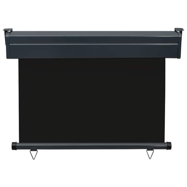 vidaXL Parvekkeen sivumarkiisi 105x250 cm musta