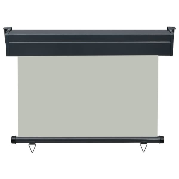 vidaXL Sidemarkise for balkong 100x250 cm grå