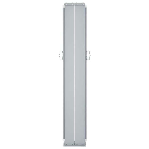 vidaXL Uttrekkbar sidemarkise 120x1000 cm svart