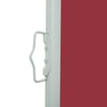 Miniatyrbillede 5 af 9: vidaXL sammenrullelig sidemarkise til terrassen 100 x 300 cm rød