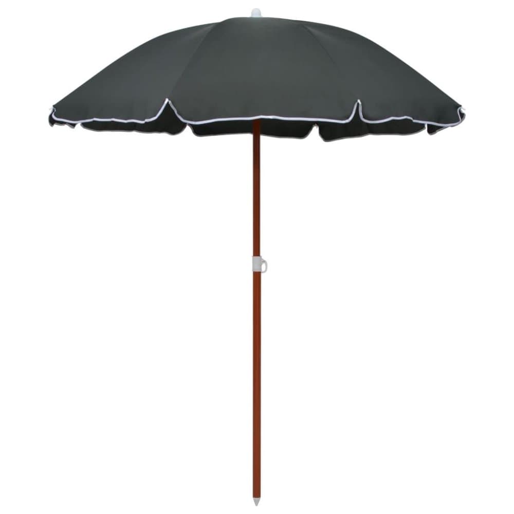 vidaXL Parasoll med stålstång 180 cm antracit