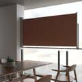 Miniatyrbilde 2 av 10: vidaXL Uttrekkbar sidemarkise 120x300 cm brun