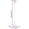 Miniatyrbilde 11 av 11: vidaXL Uttrekkbar sidemarkise 160x300 cm rød