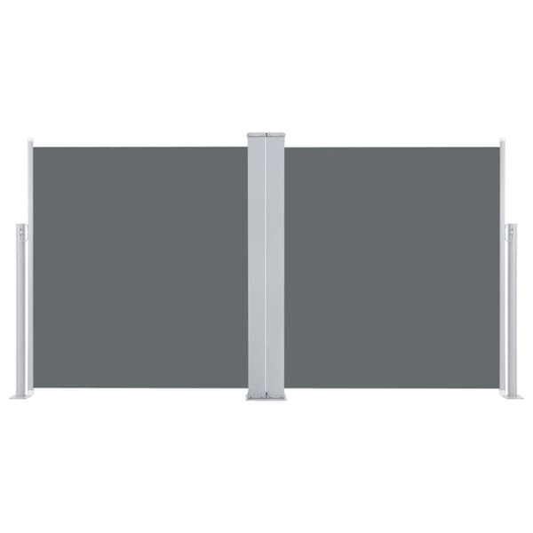 vidaXL Uttrekkbar sidemarkise 120x600 cm antrasitt