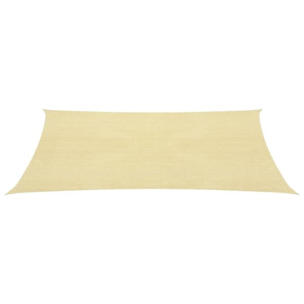 vidaXL Solseil 160 g/m² beige 6x7 m HDPE