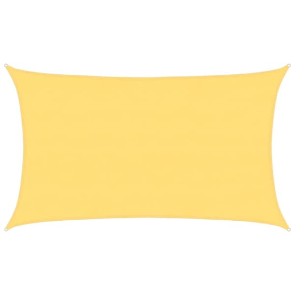 vidaXL Solseil 160 g/m² beige 5x8 m HDPE