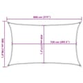 Miniatyrbilde 11 av 11: vidaXL Solseil 160 g/m² beige 5x8 m HDPE